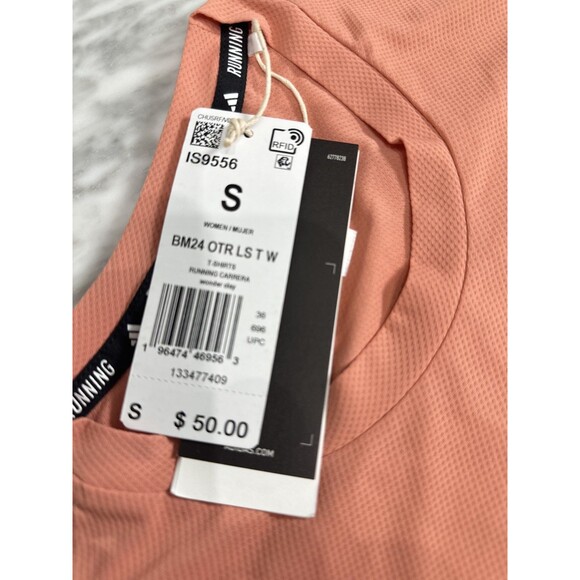 Adidas Boston Marathon 2024 Lightweight Running TEE clay women's Small IS9556 - Picture 8 of 11